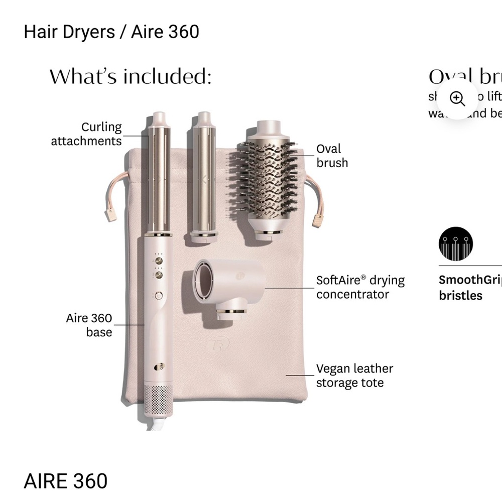 Aire 360 Hair Dryer Set with Attachments